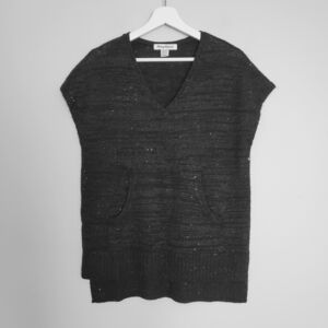 NEW Tommy Bahama Black Sequin Sweater Vest